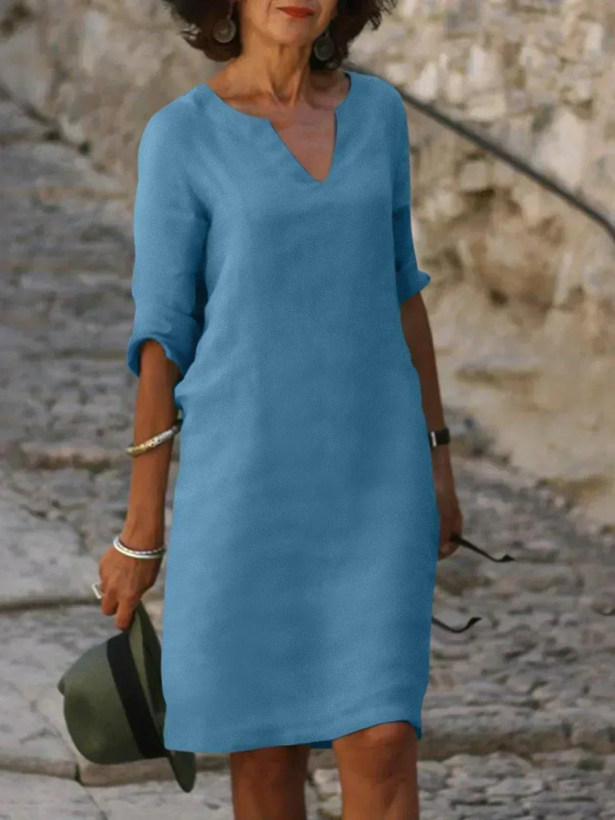 Beatrice™ - Elegante vestito Beatrice con scollo a V raffinato