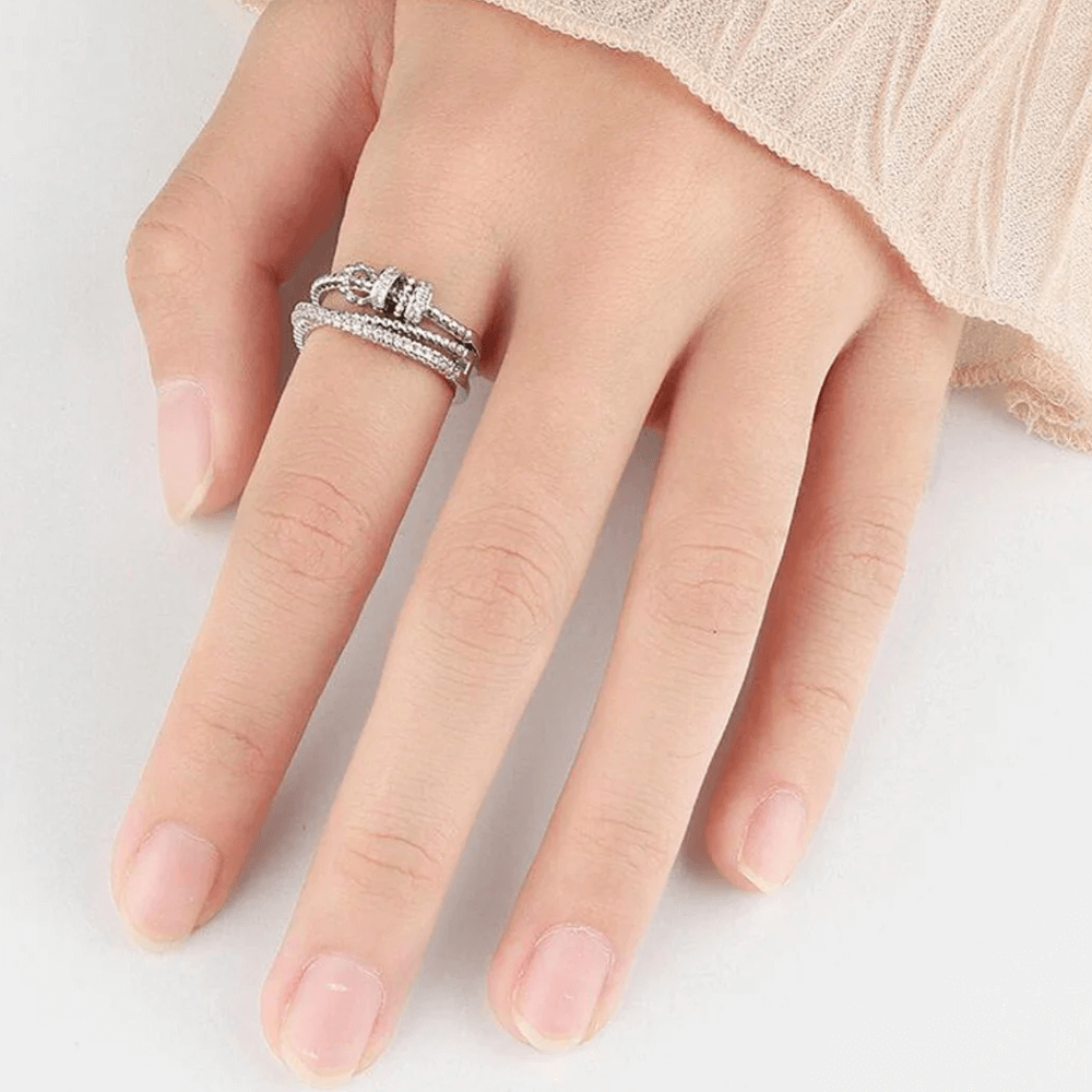 Anello da Donna in Argento Sterling 925 Per mia Figlia - Ansia