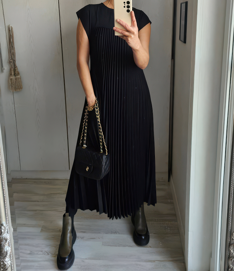 Laurine™ – Elegante abito lungo in stile classico