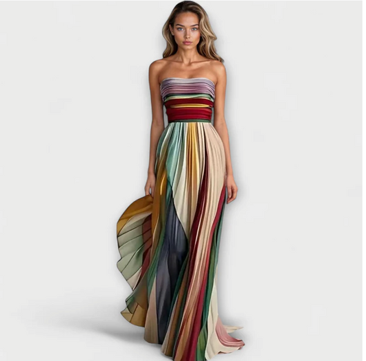 Flora™ - Vestito smanicato colorato