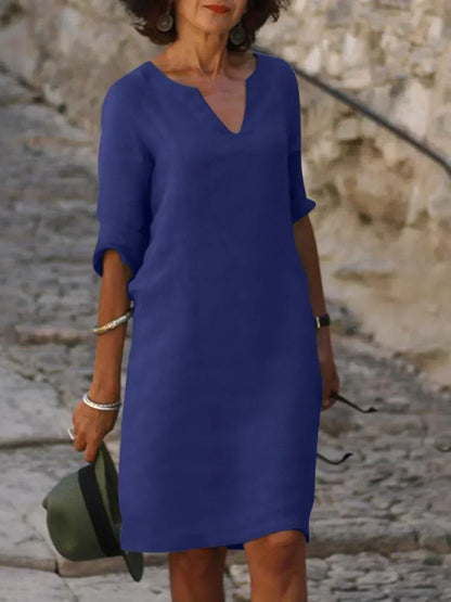 Beatrice™ - Elegante vestito Beatrice con scollo a V raffinato