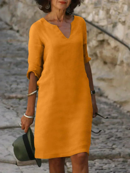 Beatrice™ - Elegante vestito Beatrice con scollo a V raffinato