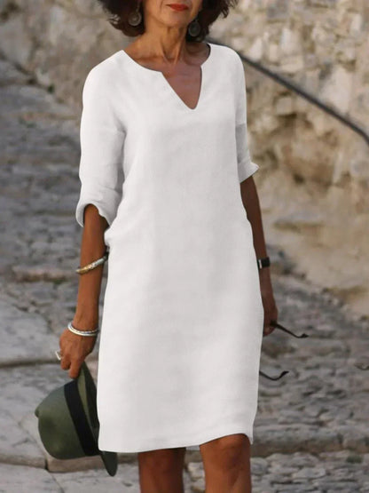Beatrice™ - Elegante vestito Beatrice con scollo a V raffinato