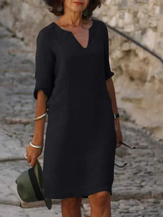 Beatrice™ - Elegante vestito Beatrice con scollo a V raffinato