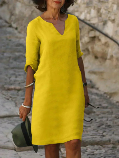 Beatrice™ - Elegante vestito Beatrice con scollo a V raffinato